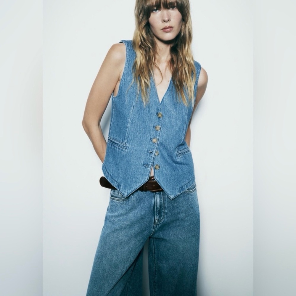 Zara Denim Vest